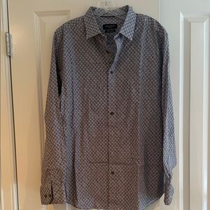 Bugatchi air blue shaped fit comfort stretch shirt